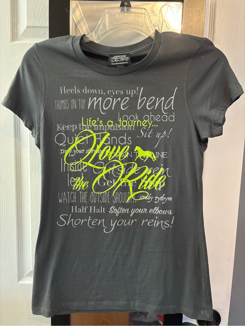 Genuine Equestrian Love the Ride T-Shirt Medium